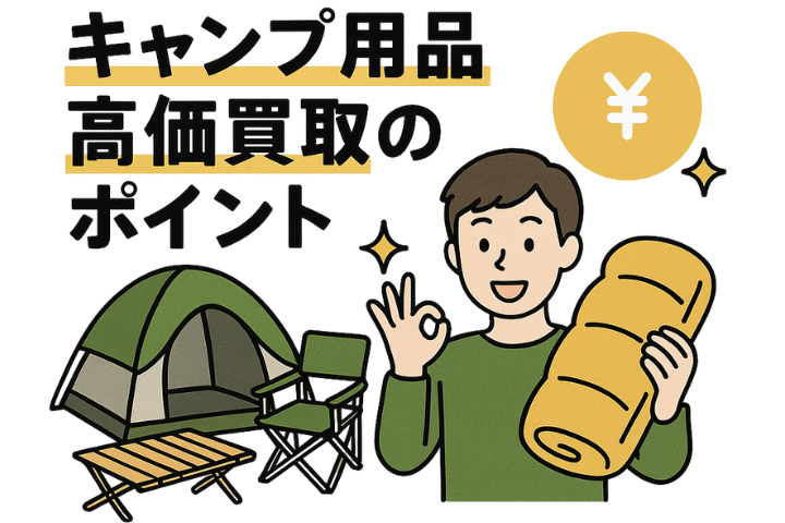 キャンプ用品高価買取のポイント