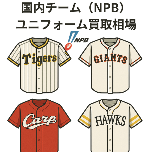 国内チーム（NPB）ユニフォーム買取相場