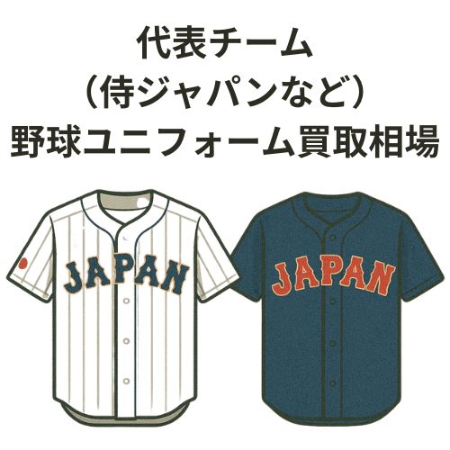 代表チーム（侍ジャパンなど）ユニフォーム買取相場