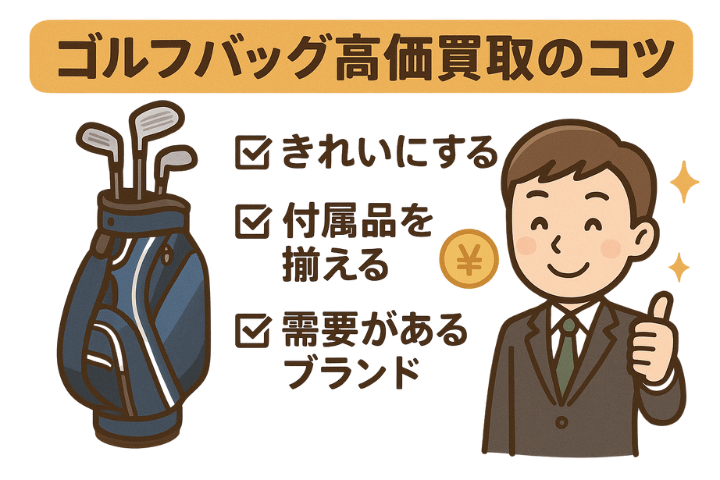 ゴルフバッグ高価買取のコツ