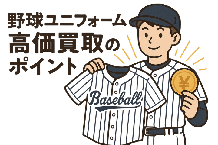 野球ユニフォーム高価買取のポイント
