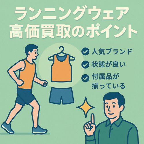 ランニングウェア高価買取のコツ