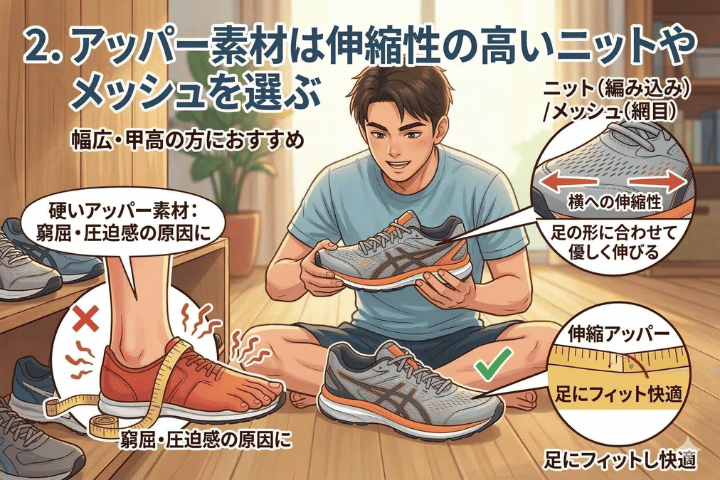 幅広・甲高向けランニングシューズの選び方のポイント