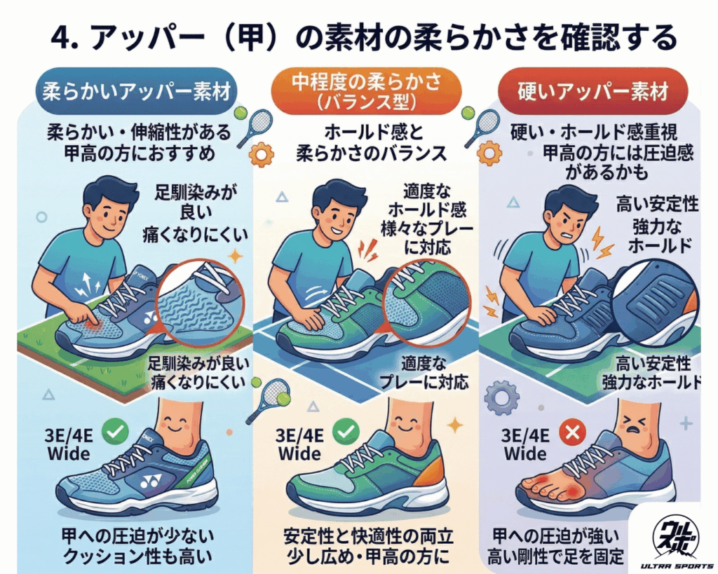 失敗しない!幅広・甲高向けテニスシューズの選び方
