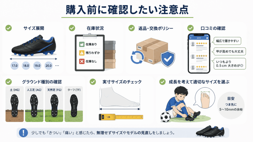 購入前に確認したい注意点