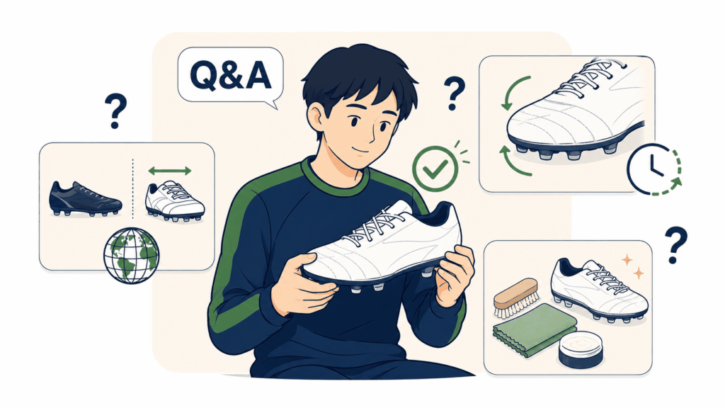 幅広サッカースパイクに関する「よくある質問(Q&A)」
