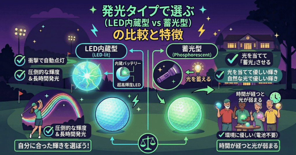 失敗しない！光るゴルフボールの選び方
