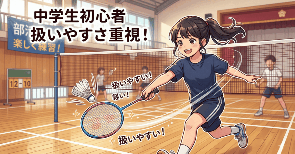 中学生向けバドミントンラケットの選び方のポイント