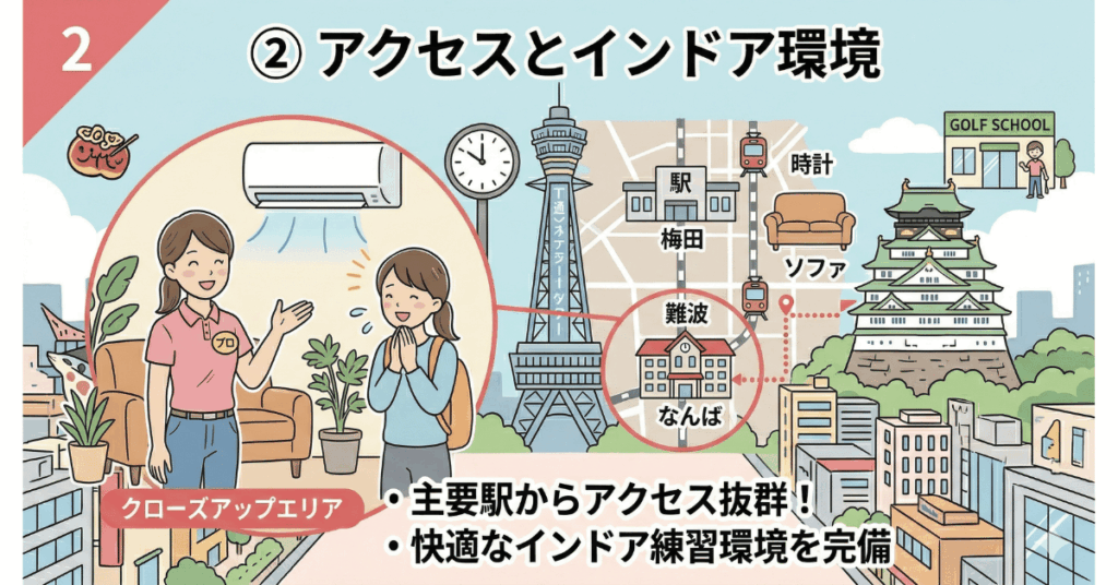 大阪でのゴルフレッスンスクールの選び方