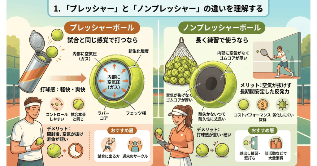 失敗しない！テニスボールの正しい選び方4つのポイント