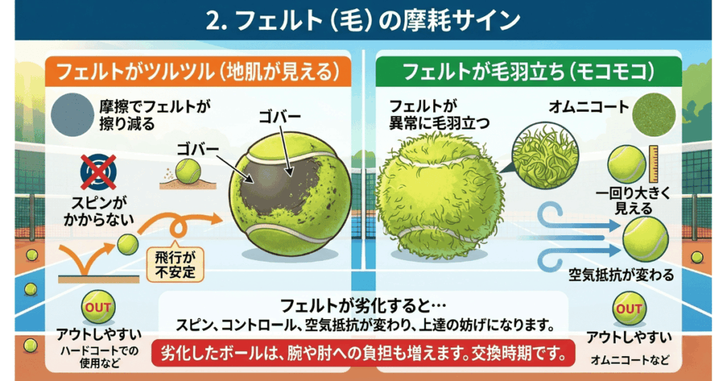 テニスボールの寿命・交換時期の目安と長持ちさせるコツ