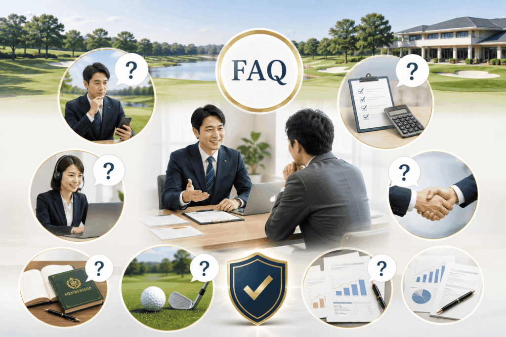 ゴルフ会員権の購入・売却でよくある質問（FAQ）
