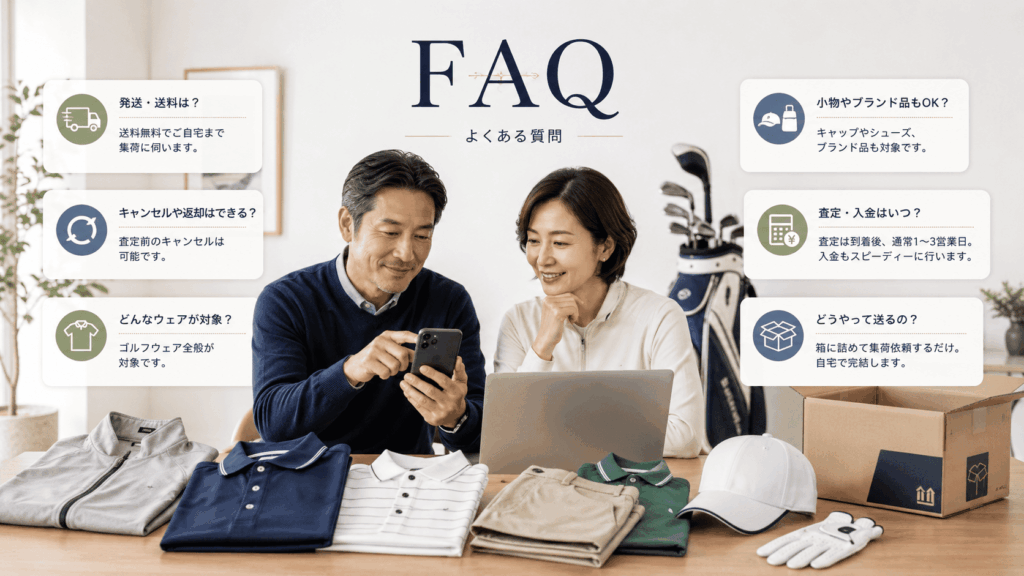 ストストのゴルフウェア買取でよくある質問(FAQ)