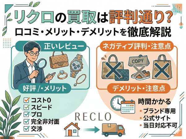 リクロの買取は評判通り？口コミ・メリット・デメリットを徹底解説