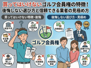 買ってはいけないゴルフ会員権の特徴5選！後悔しない選び方と信頼できる業者の見極め方