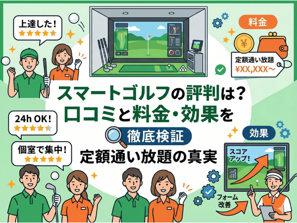 スマートゴルフの評判は？口コミと料金・効果を徹底検証｜定額通い放題の真実