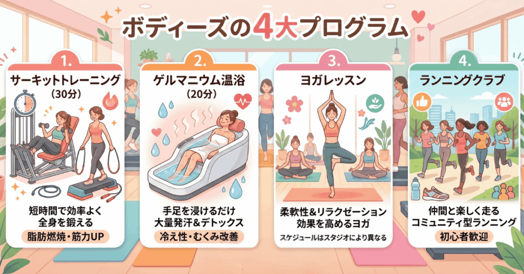 ボディーズの4大プログラム