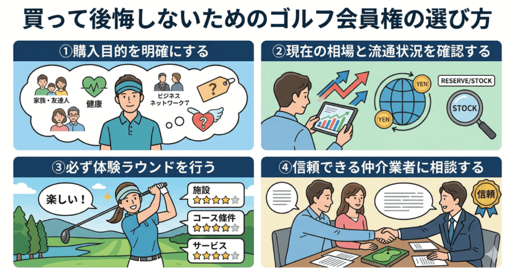 買って後悔しないためのゴルフ会員権の選び方