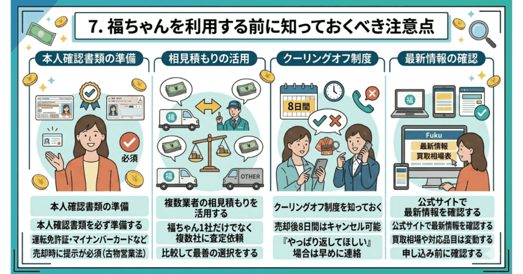 福ちゃんを利用する前に知っておくべき注意点