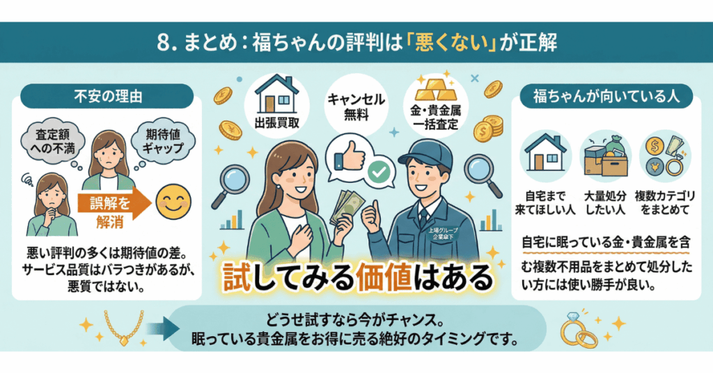 福ちゃんの評判は「悪くない」が正解