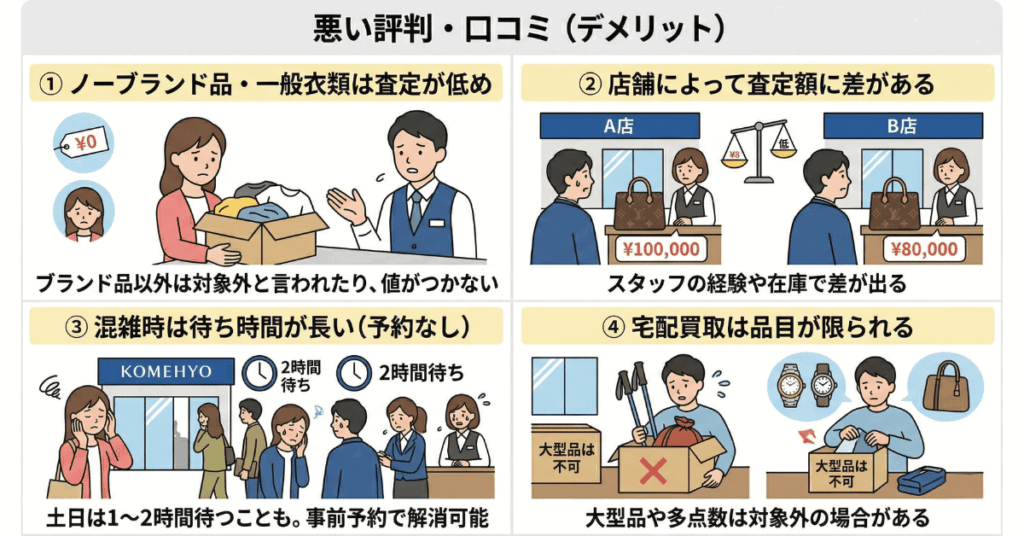 コメ兵の買取の評判・口コミを徹底調査