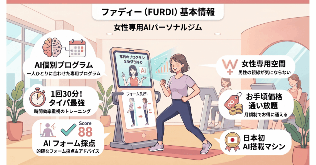 ファディー（FURDI）とは？女性専用AIパーソナルジムの基本情報