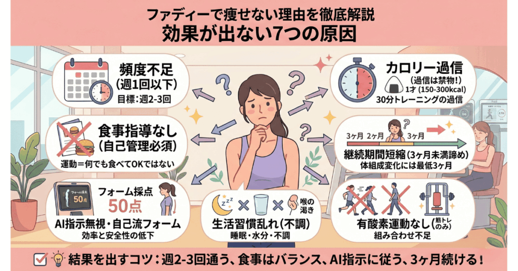 「ファディーは痩せない」と言われる7つの原因