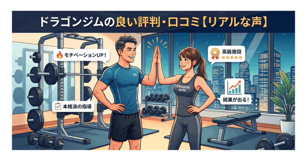 ドラゴンジムの良い評判・口コミ【リアルな声】