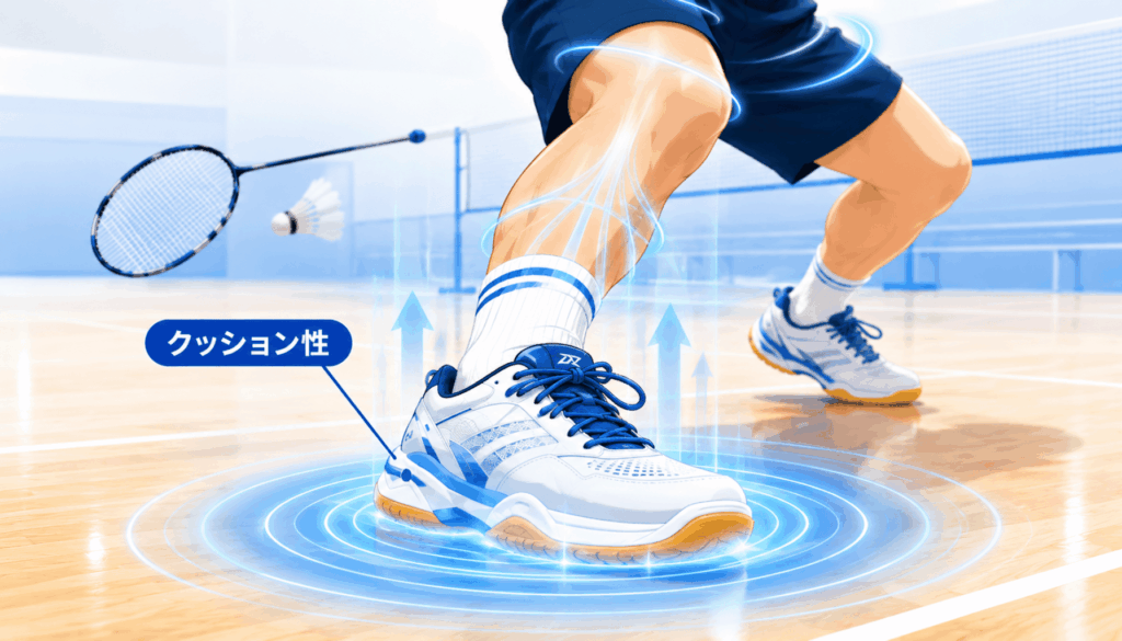 中級者がバドミントンシューズに求めるべき4つの性能