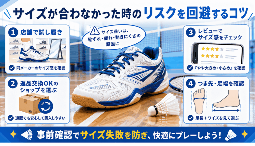 中級者がバドミントンシューズを買うときの注意点