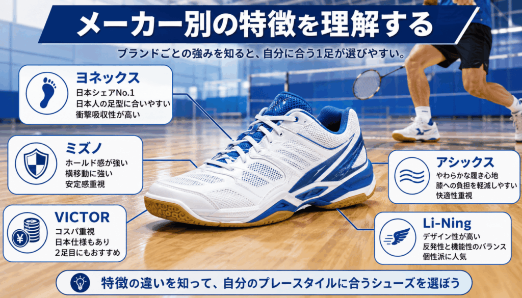 【失敗しない】中級者向けバドミントンシューズの選び方