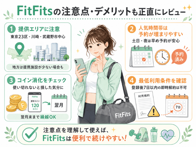 FitFitsの注意点・デメリットも正直にレビュー