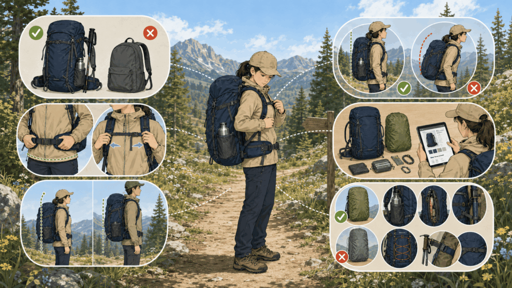 登山リュック35Lを買う前の注意点
