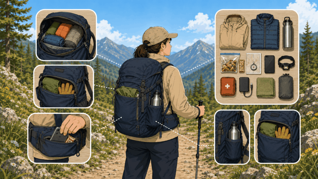 登山リュック35Lに入れたい基本装備