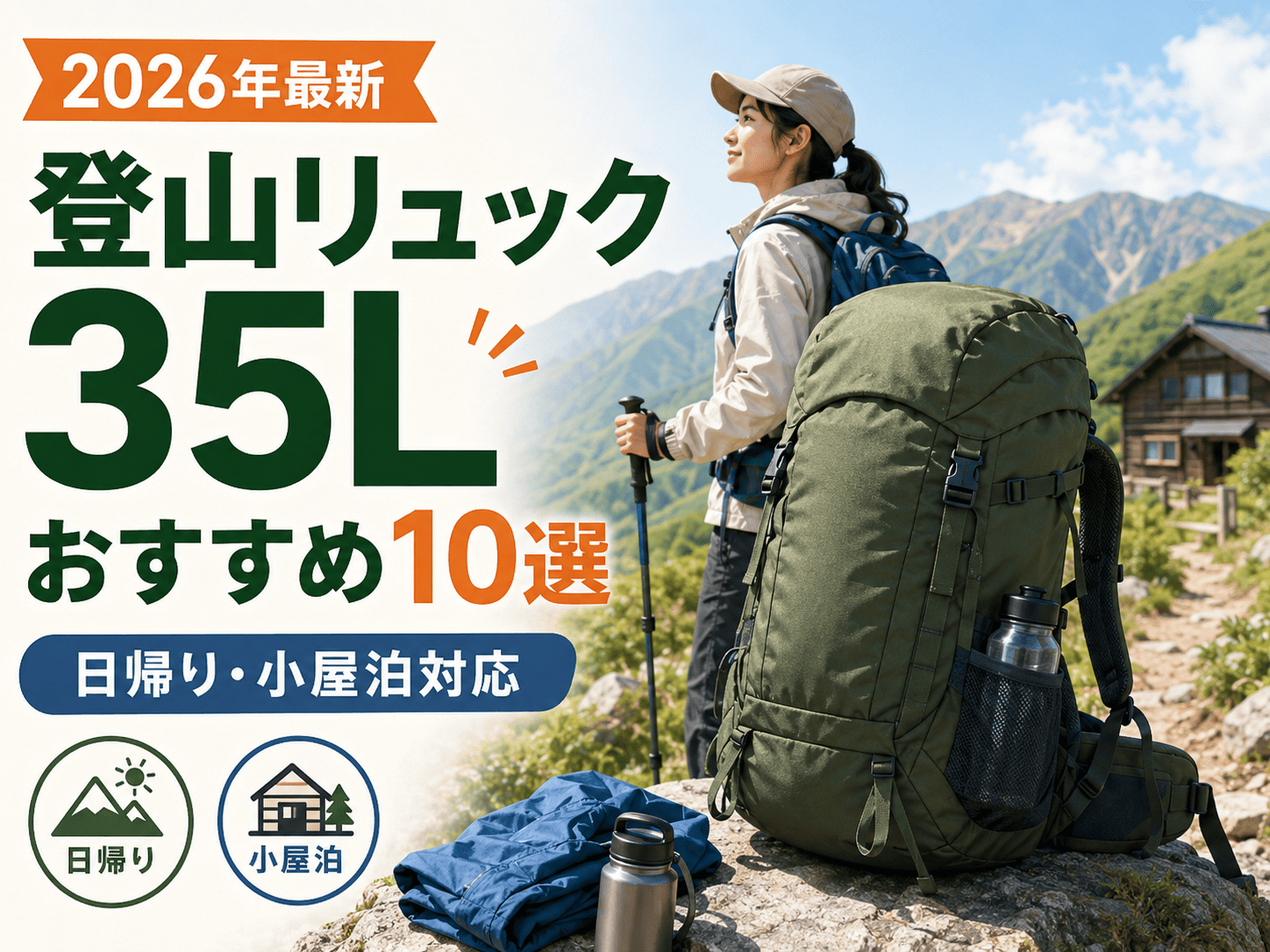【2026年最新】登山リュック35Lおすすめ10選!日帰り・小屋泊対応の選び方も解説
