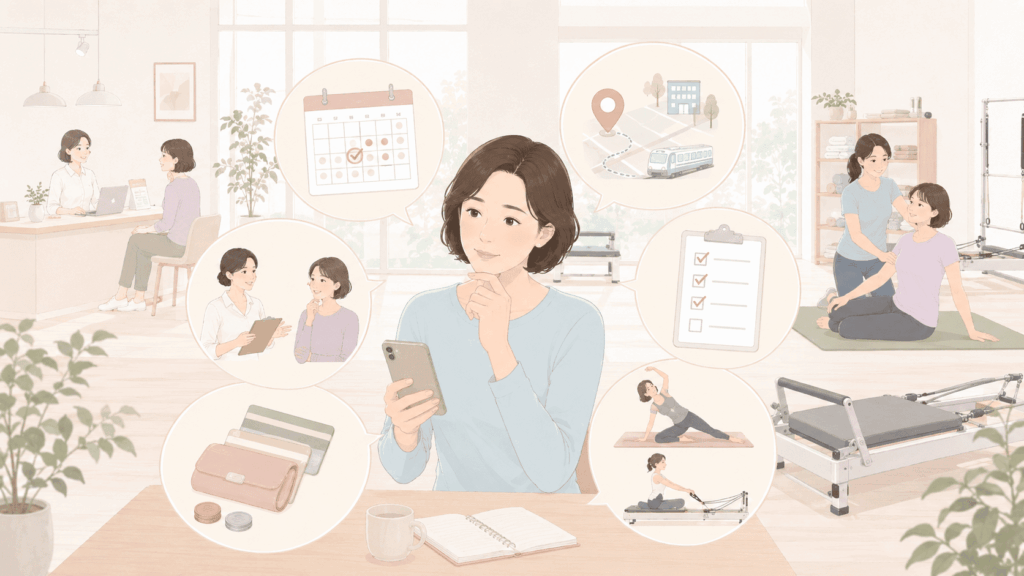 zen place pilatesの体験レッスン前に確認したいポイント