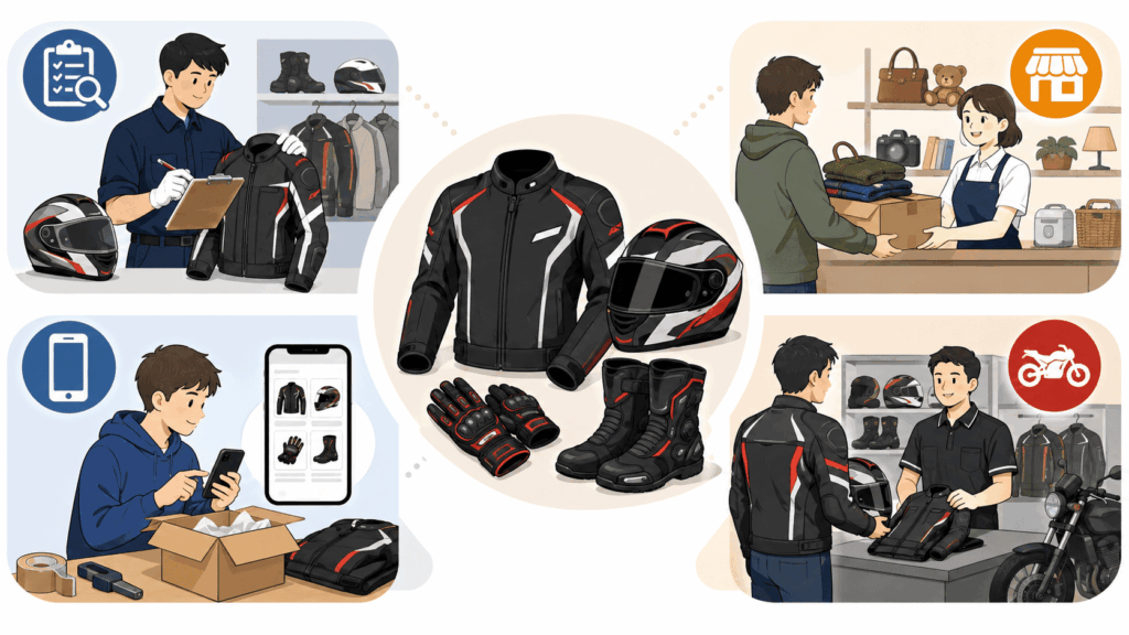 バイクウェア買取はどこがおすすめ?4つの売却方法を比較