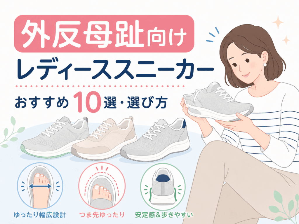 外反母趾向けレディーススニーカーおすすめ10選｜選び方も解説