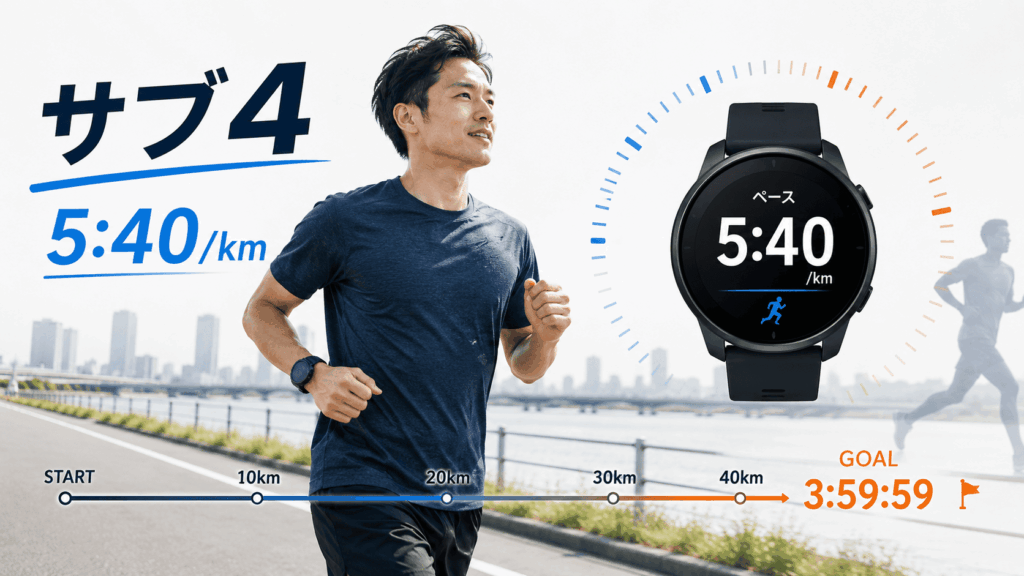 サブ4とはどのくらいのレベル?必要なペースを知ろう
