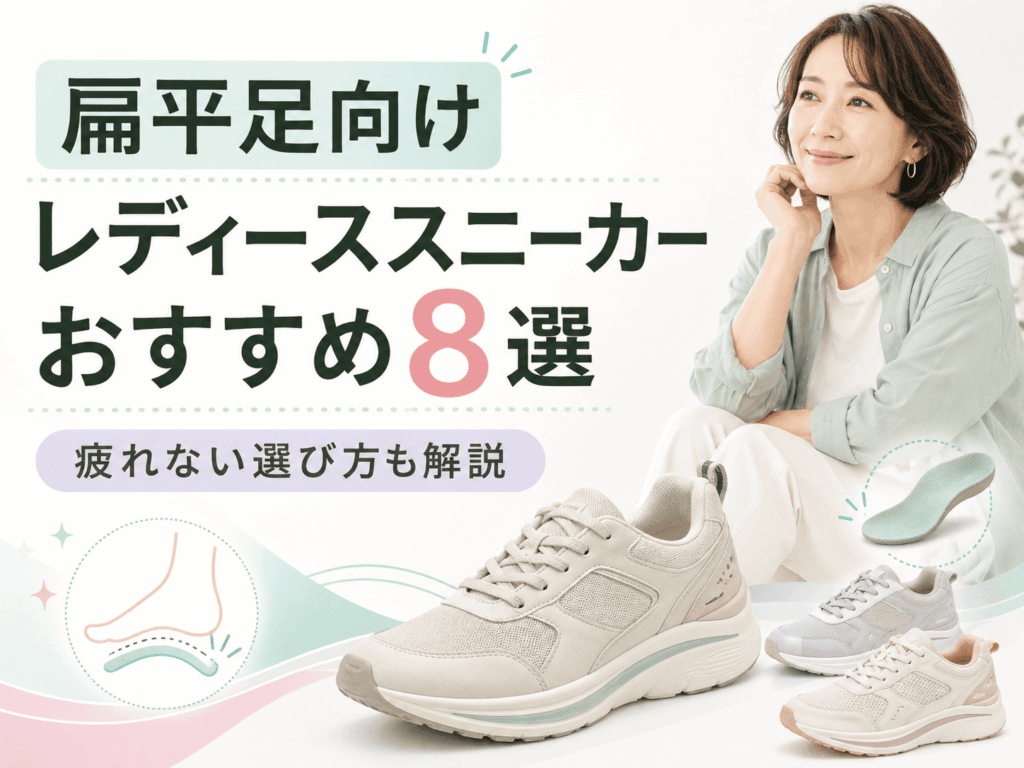 扁平足向けレディーススニーカーおすすめ8選｜疲れない選び方も解説