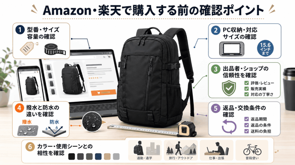 Amazon・楽天で購入する前の確認ポイント