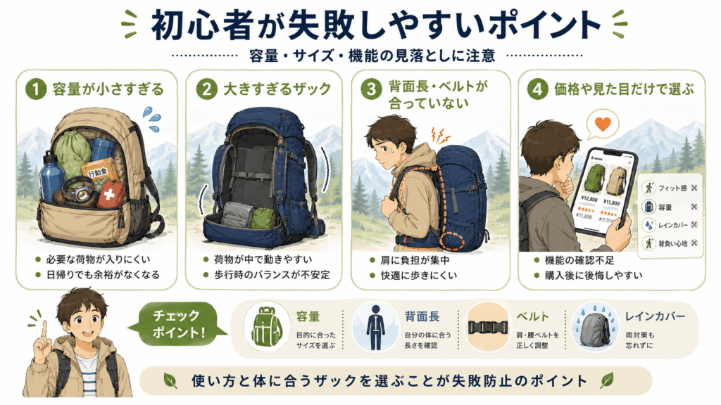 初心者が失敗しやすいポイント