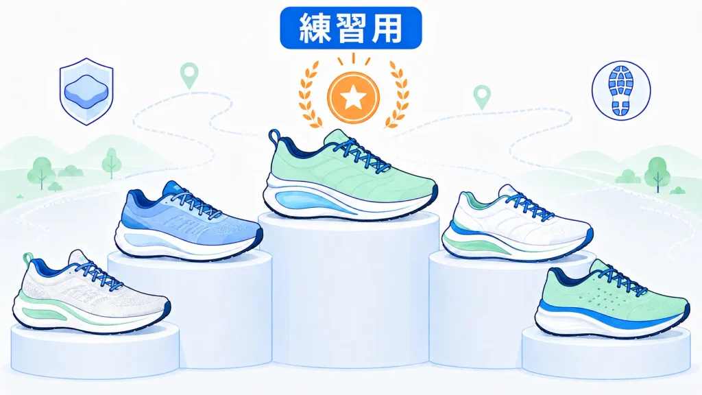【練習用】サブ4におすすめのランニングシューズランキング5選