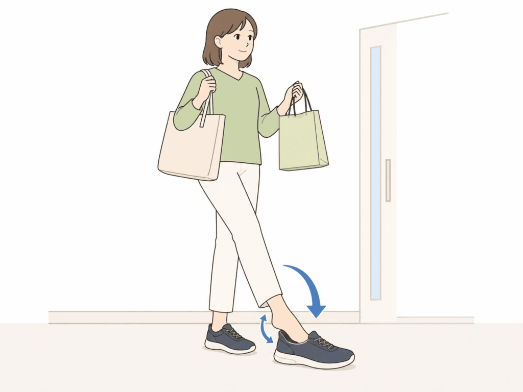 ハンズフリーシューズとは?手を使わず履ける仕組みを解説