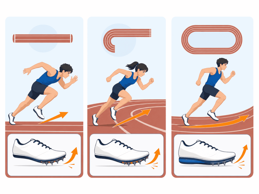 専門種目(100m〜400m)で選ぶ