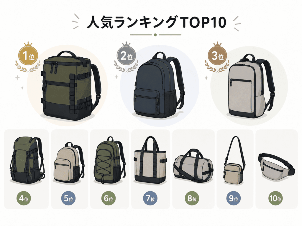 ノースフェイスのバッグ人気ランキングTOP10