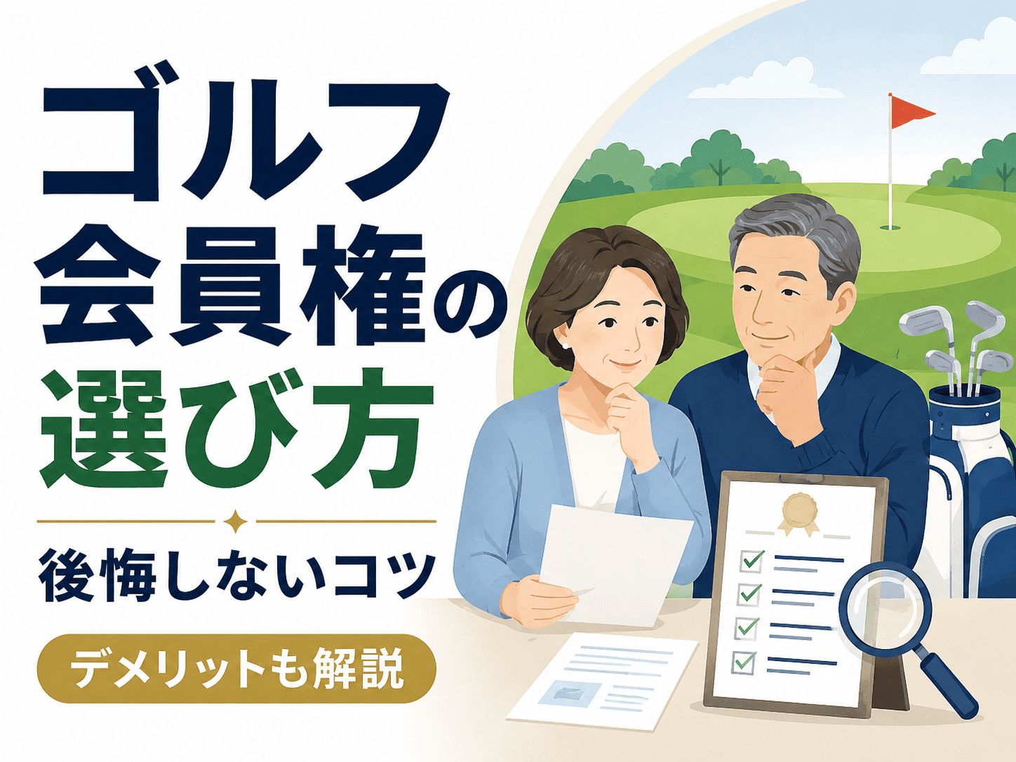ゴルフ会員権で後悔・失敗しない選び方！デメリットやおすすめ業者を徹底解説