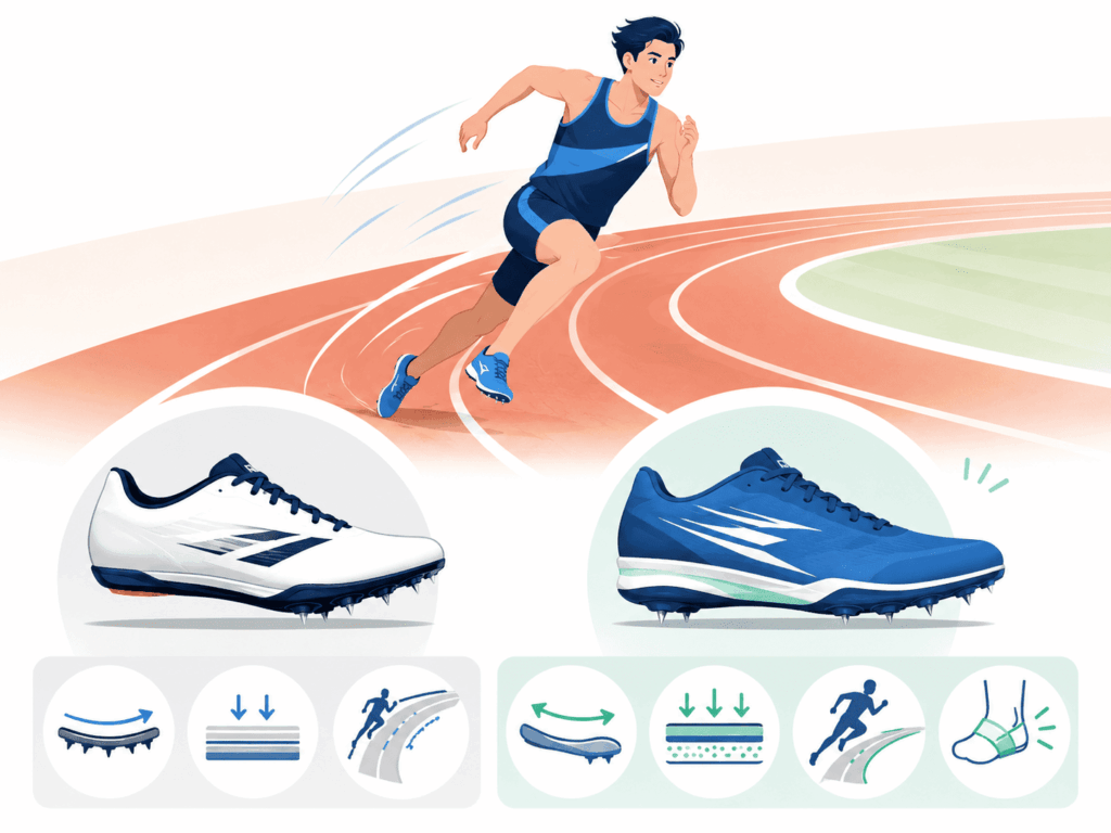 400m用スパイクの選び方|100m用と何が違う?