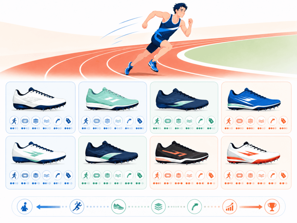 400mスパイクおすすめ8選の比較表