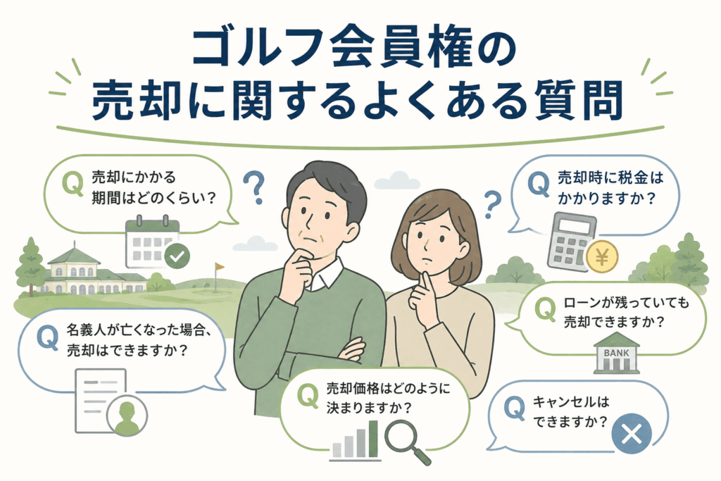 ゴルフ会員権の売却に関するよくある質問